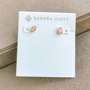 Emilie Stud Earrings Gold Rose Mother Of Pearl NEW